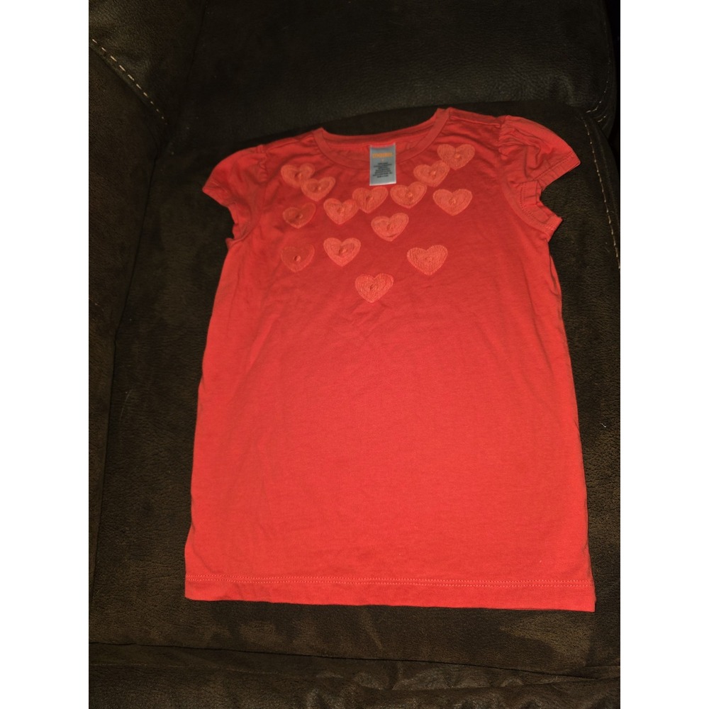 Gymboree valentine's day heart short sleeve top shirt size‎ 7